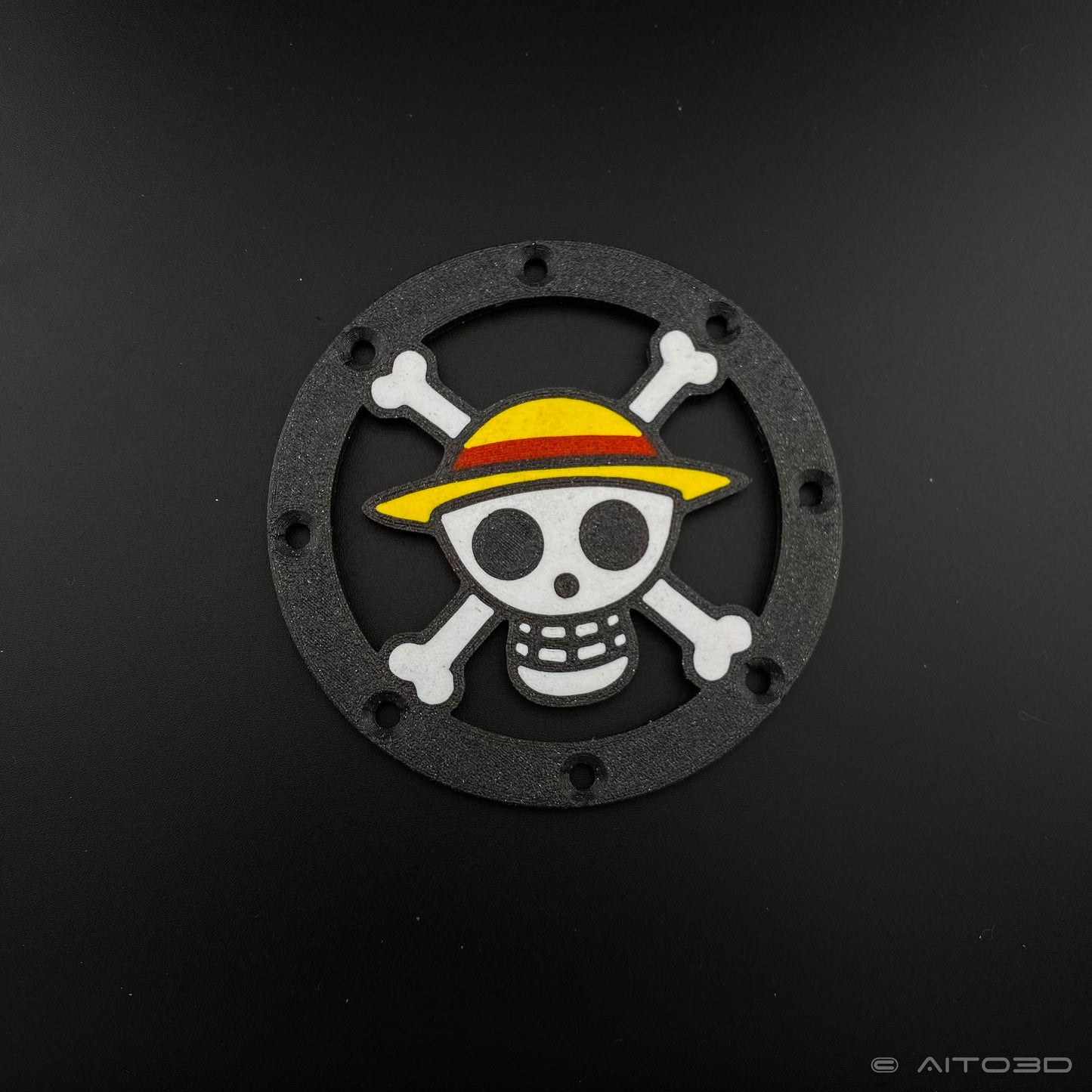 Moto - Plaque décorative de cache d'allumage