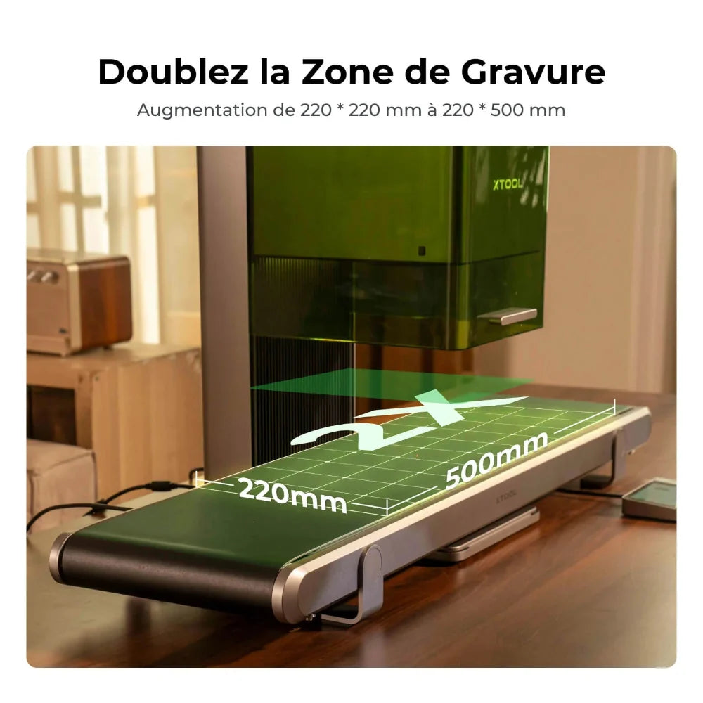 xTool - Convoyeur Auto Streamline™ pour F2 Ultra / F1 Ultra