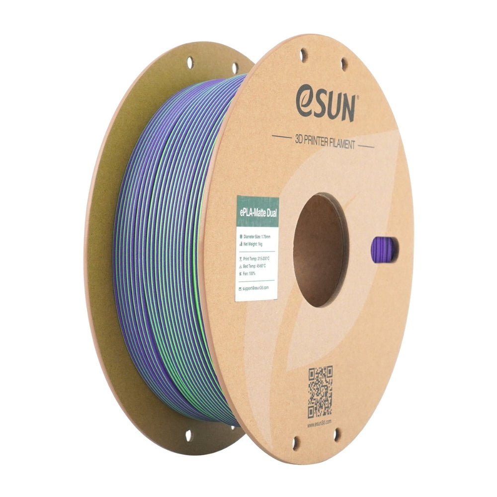 eSUN - PLA Matte - Dual colors - Vert/Violet (Green/Purple) - 1.75mm - 1kg