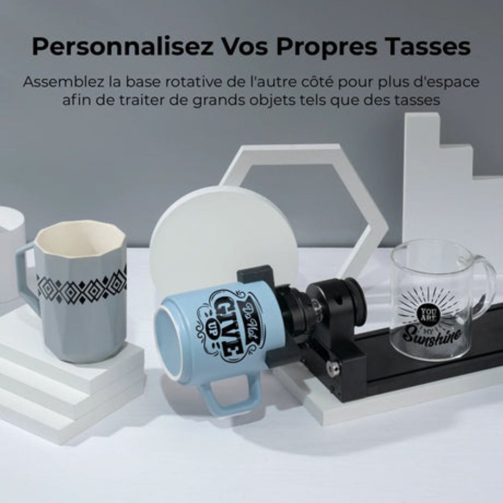 xTool - Rotatif Rotary RA2 Pro pour Séries F/M/P/S