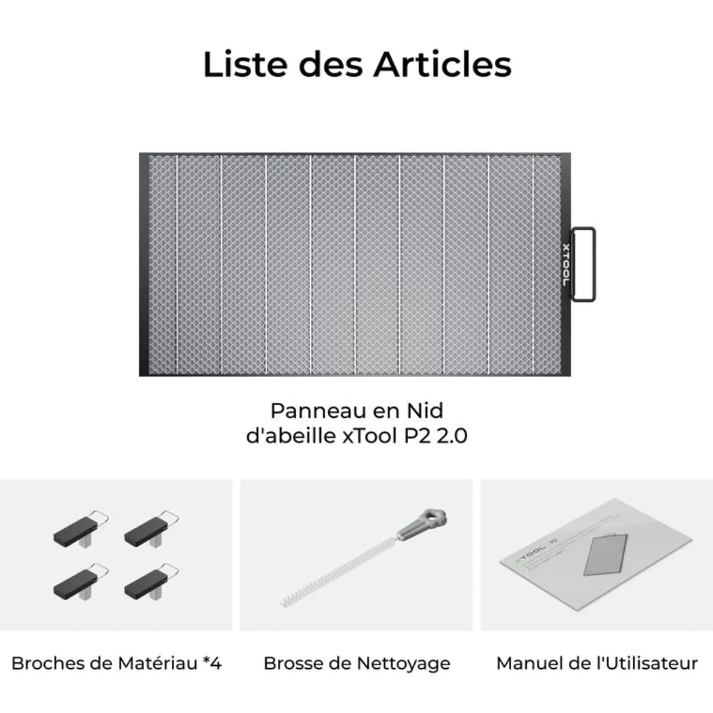 xTool - P2S - Panneau Nid d'Abeille 2.0