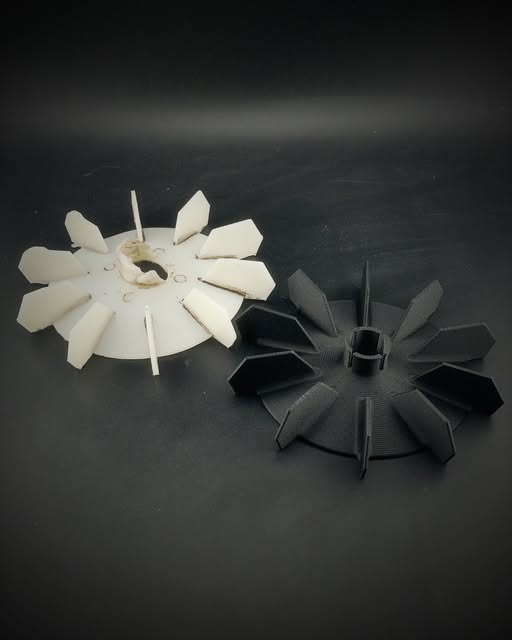 Helice de refroidissement - Int19mm Ext 135mm 10Pales