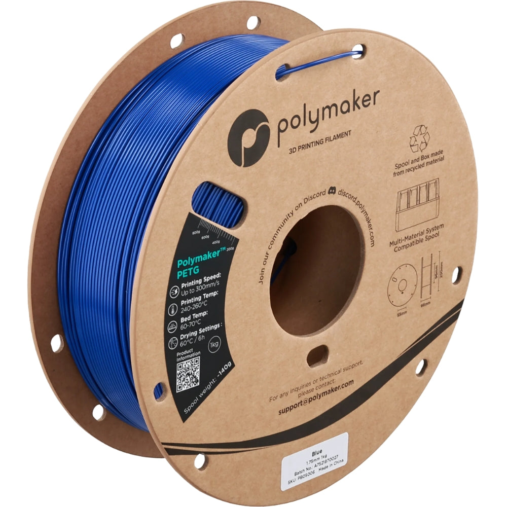 Polymaker - PETG - Bleu (Blue) - 1.75mm - 1kg