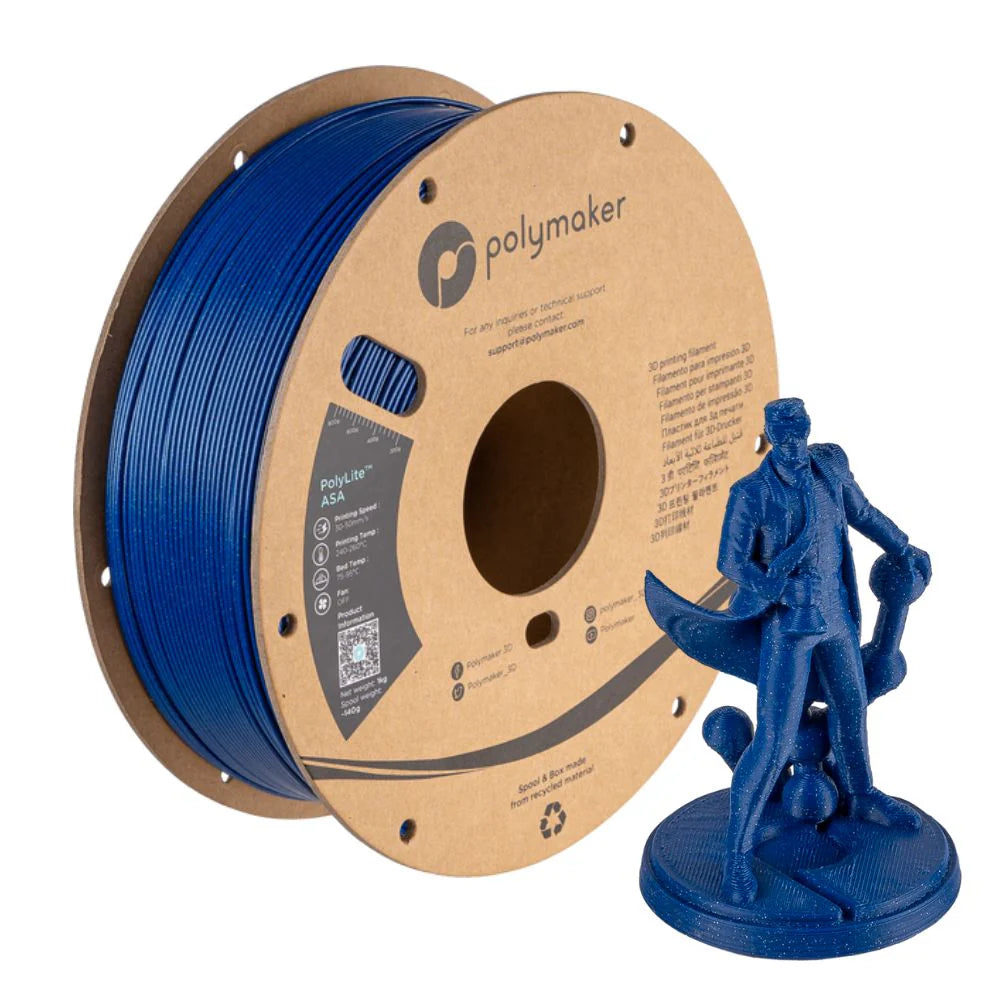 Polymaker - PolyLite ASA - Bleu Galaxie (Galaxy Blue) - 1.75mm - 1kg