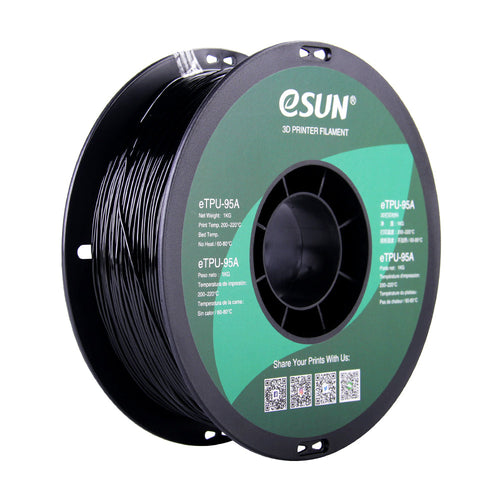 eSUN - TPU 95A - Noir (Black) - 1.75mm - 1kg