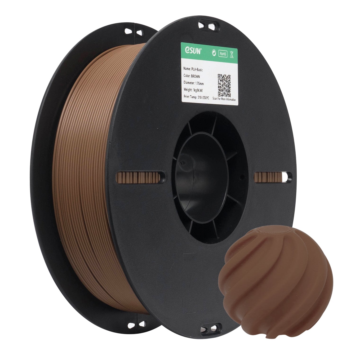 eSUN - PLA Basic - Marron (Brown) - 1.75mm - 1kg