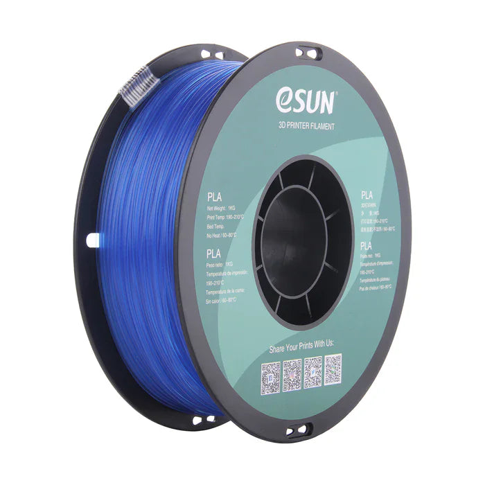 eSUN - PLA Translucent - Bleu clair (Light Blue) - 1.75mm - 1kg
