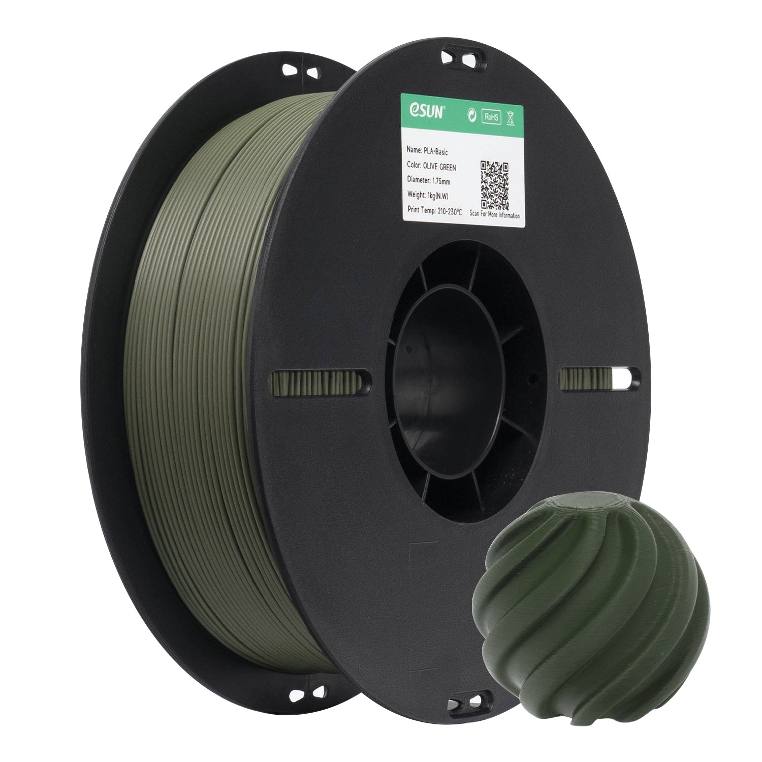 eSUN - PLA Basic - Vert olive (Olive Green) - 1.75mm - 1kg