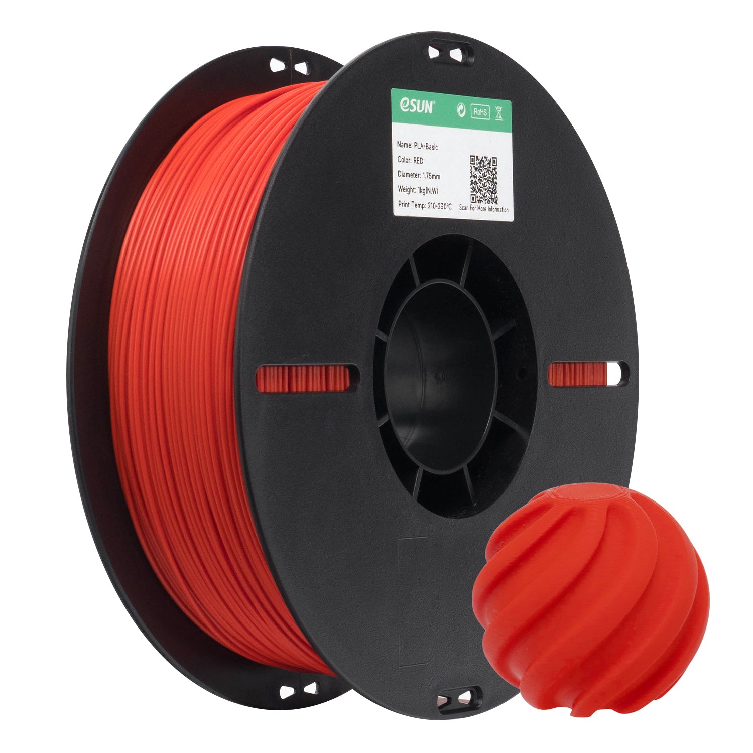 eSUN - PLA Basic - Rouge (Red) - 1.75mm - 1kg