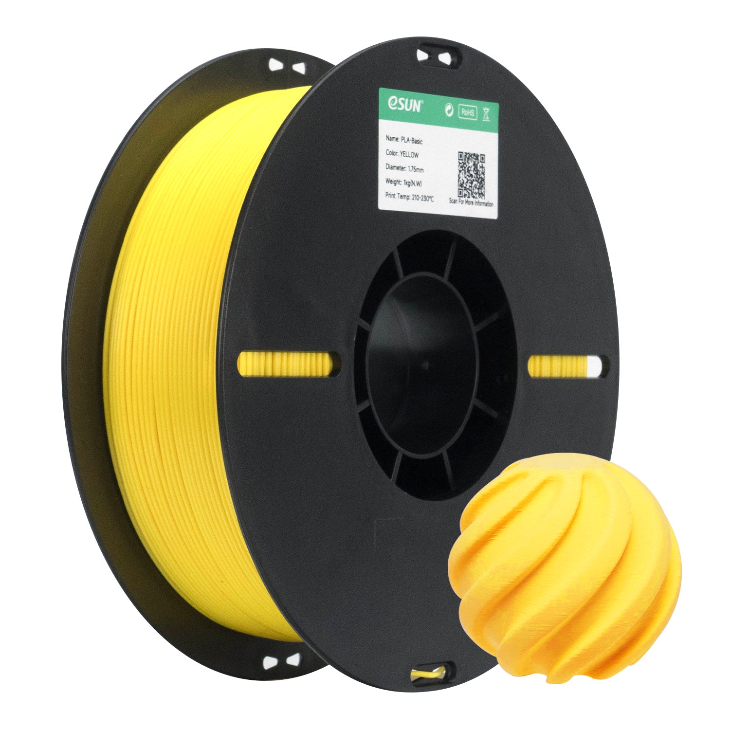 eSUN - PLA Basic - Jaune (Yellow) - 1.75mm - 1kg