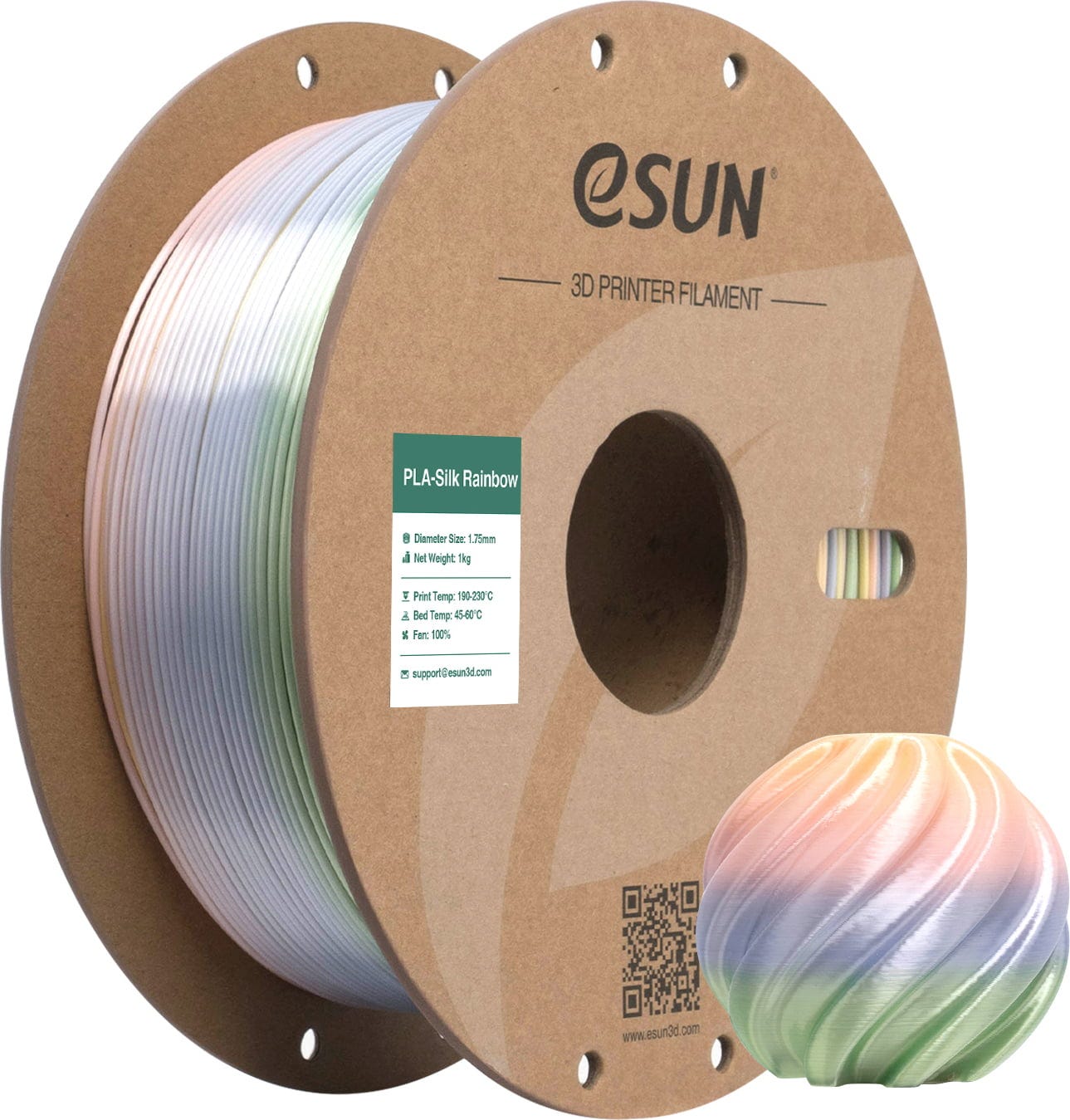 eSUN - PLA Silk - Rainbow - Huaguo Mountain - 1.75mm - 1kg