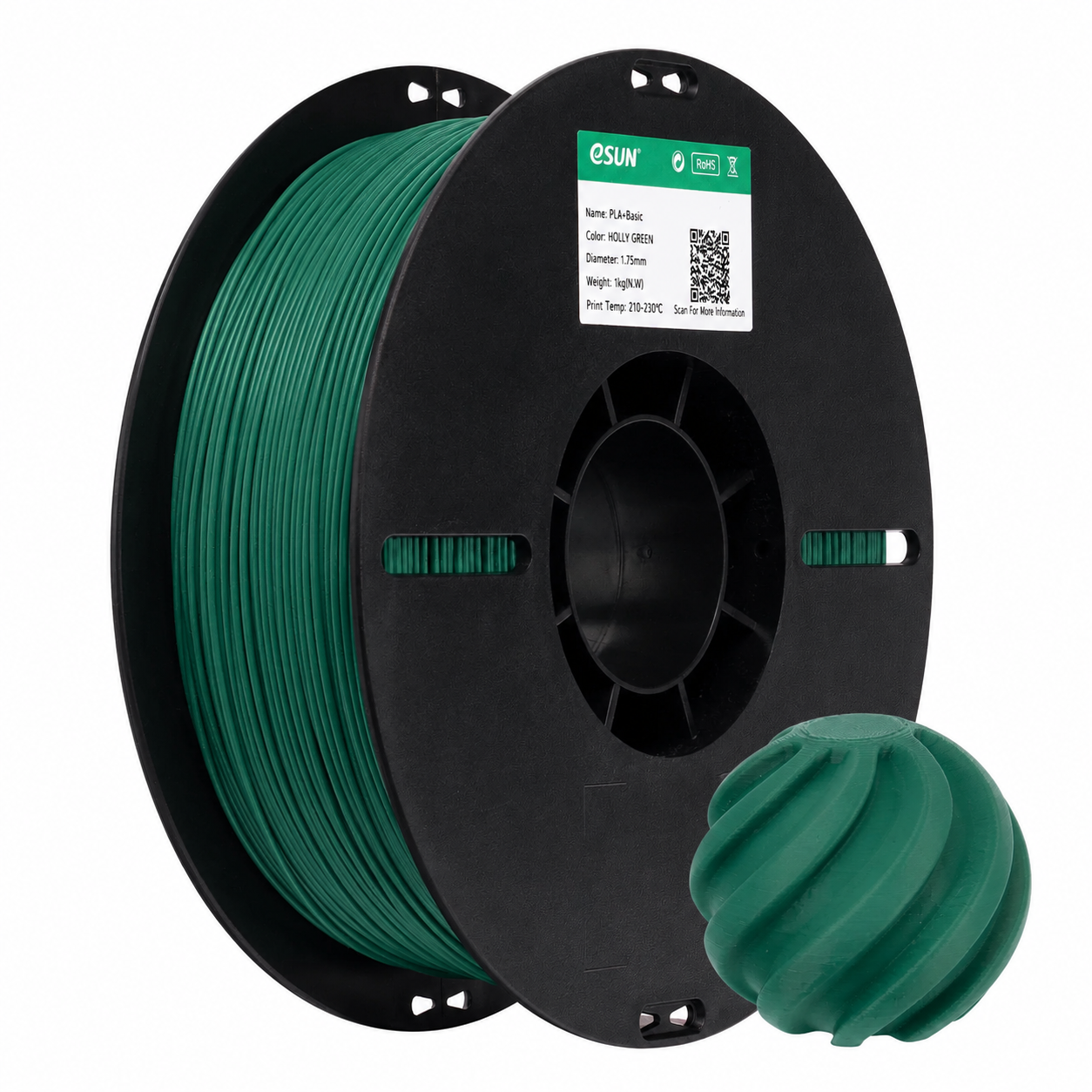 eSUN - PLA Basic - Vert Houx (Holly Green) - 1.75mm - 1kg