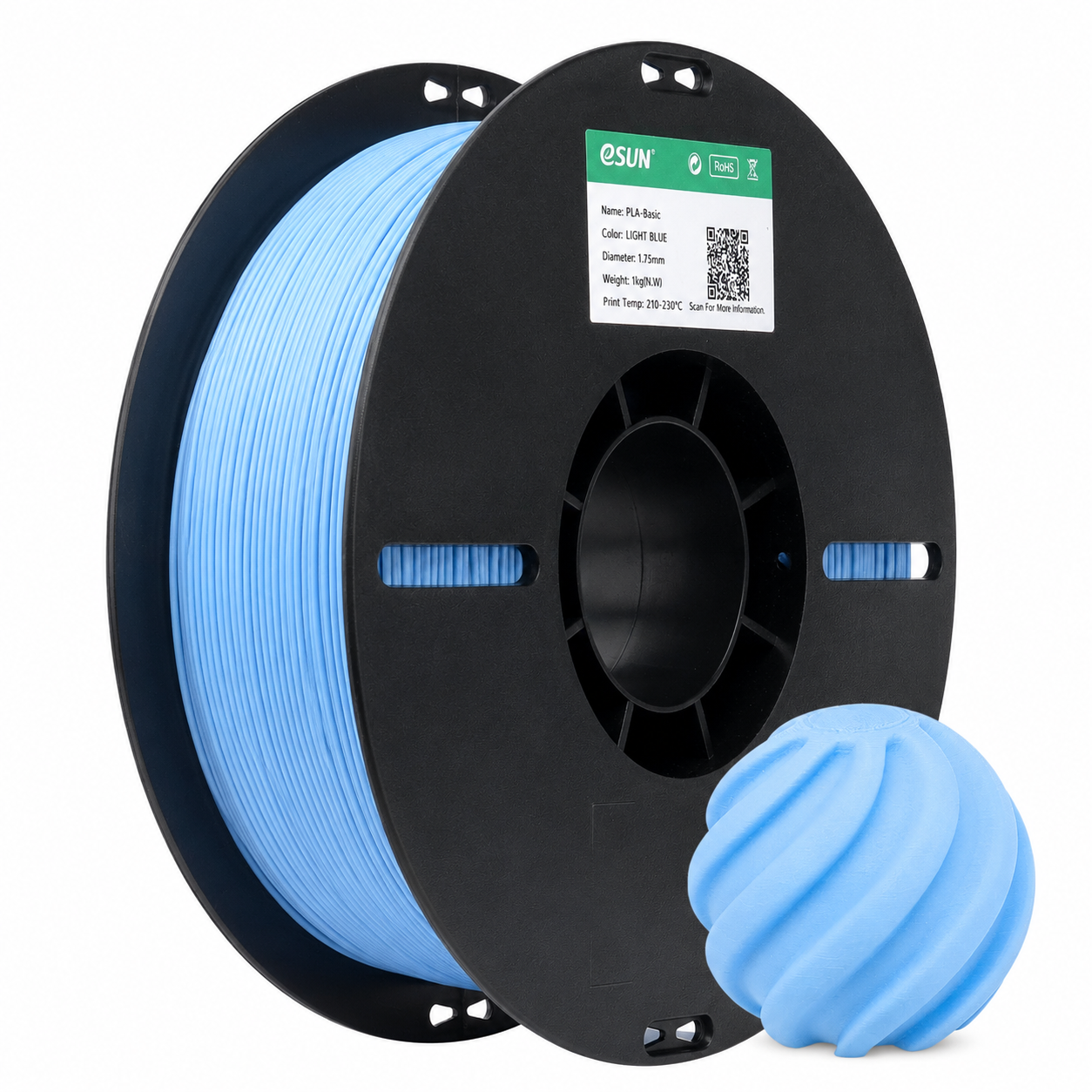 eSUN - PLA Basic - Bleu Ciel (Sky Blue) - 1.75mm - 1kg