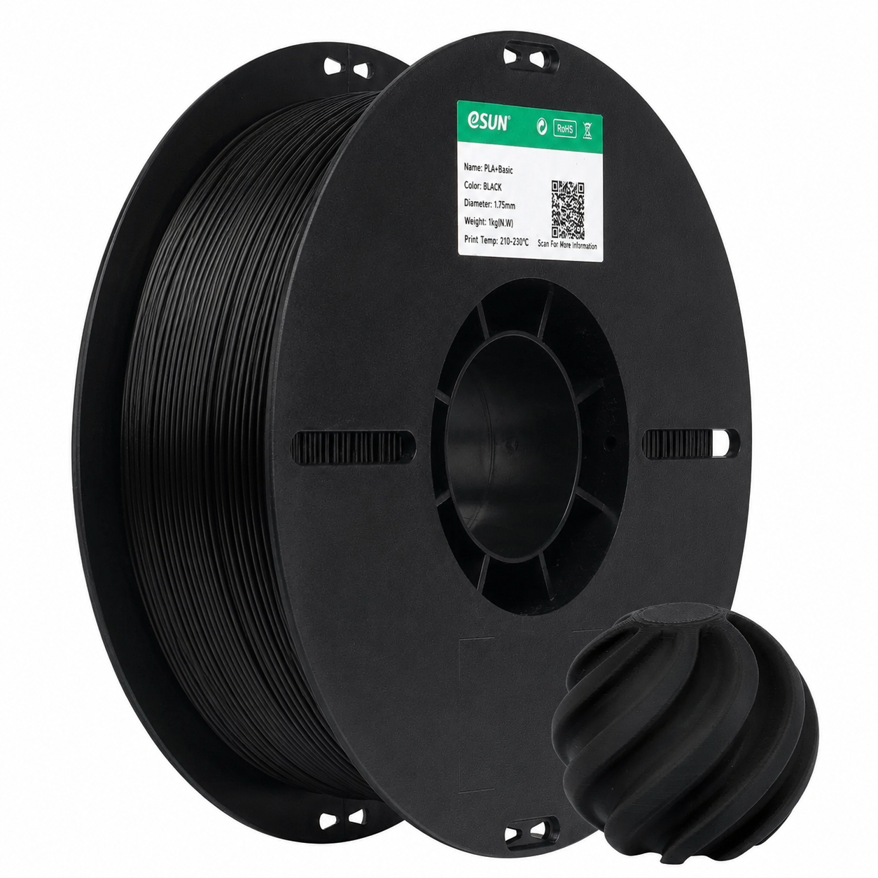 eSUN - PLA Basic - Noir (Black) - 1.75mm - 1kg