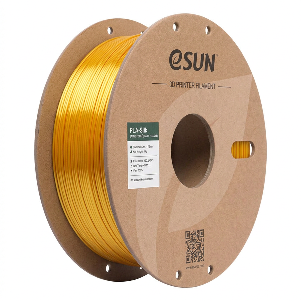 eSUN - PLA Silk - Jaune foncé (Dark Yellow) - 1.75mm - 1kg