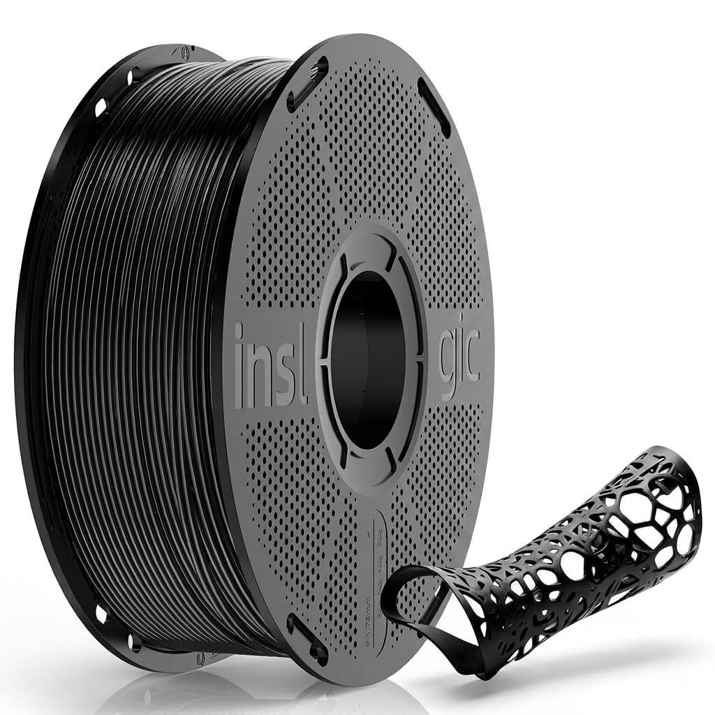 Inslogic - TPU 90A - Noir (Black) - 1.75mm - 1kg