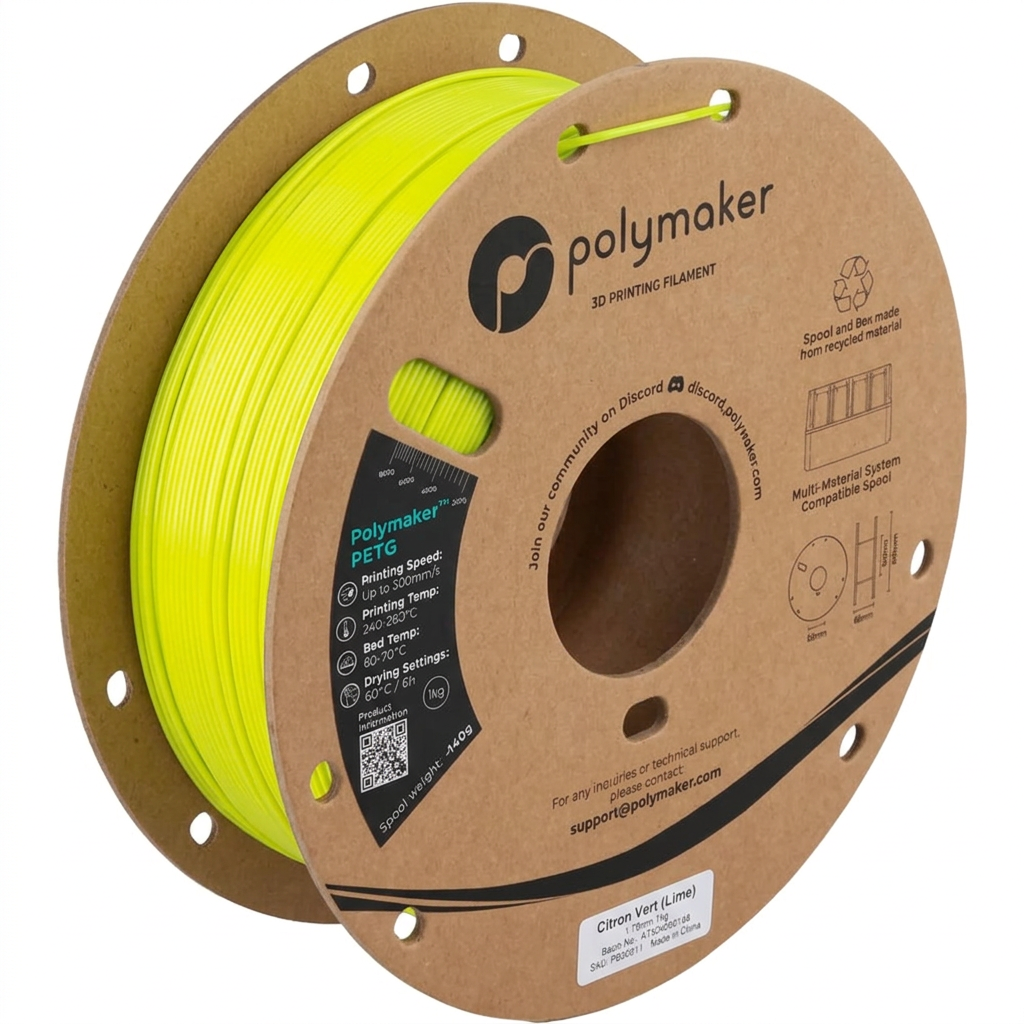 Polymaker - PETG - Citron Vert (Lime) - 1.75mm - 1kg