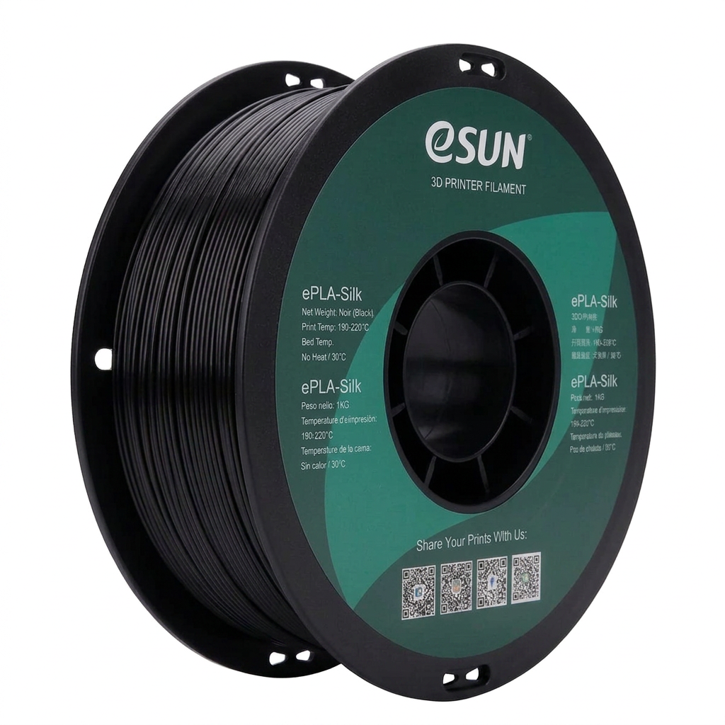 eSUN - PLA Silk - Noir (Black) - 1.75mm - 1kg