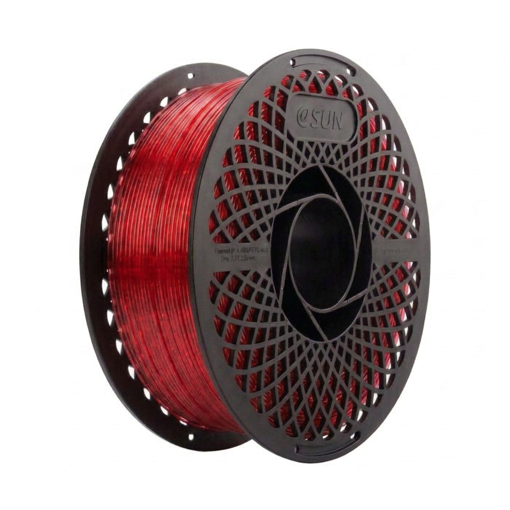 eSUN - PETG Basic - Translucide Rouge (Translucent Red) - 1.75mm - 1kg