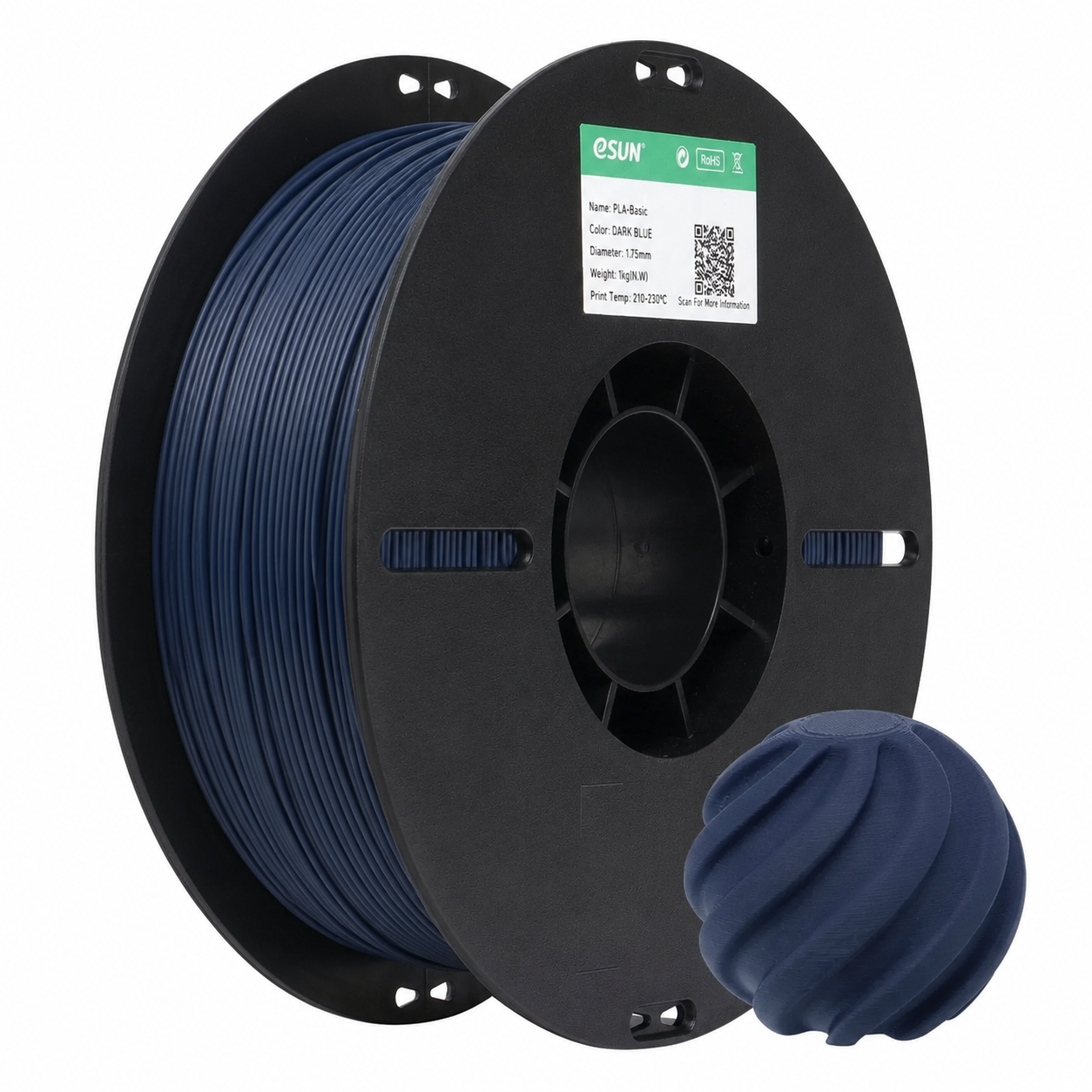 eSUN - PLA Basic - Bleu Foncé (Dark Blue) - 1.75mm - 1kg