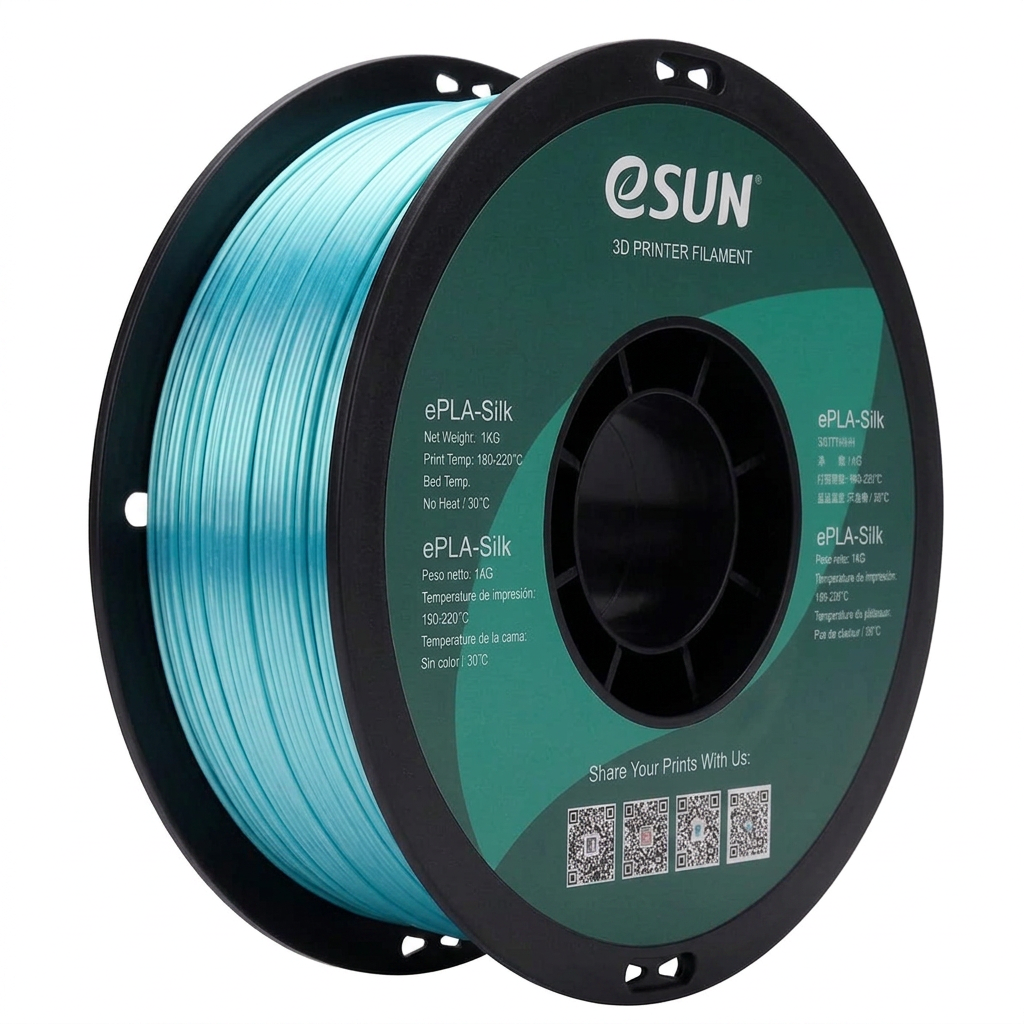 eSUN - PLA Silk - Aqua (Aqua) - 1.75mm - 1kg
