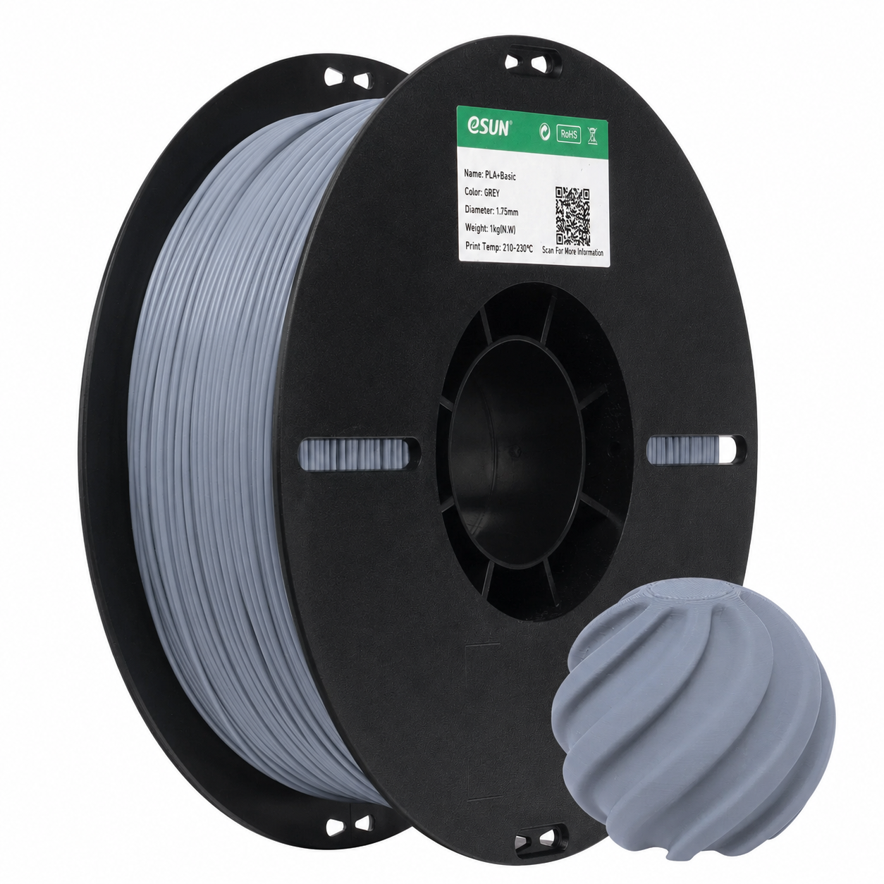 eSUN - PLA Basic - Gris (Grey) - 1.75mm - 1kg