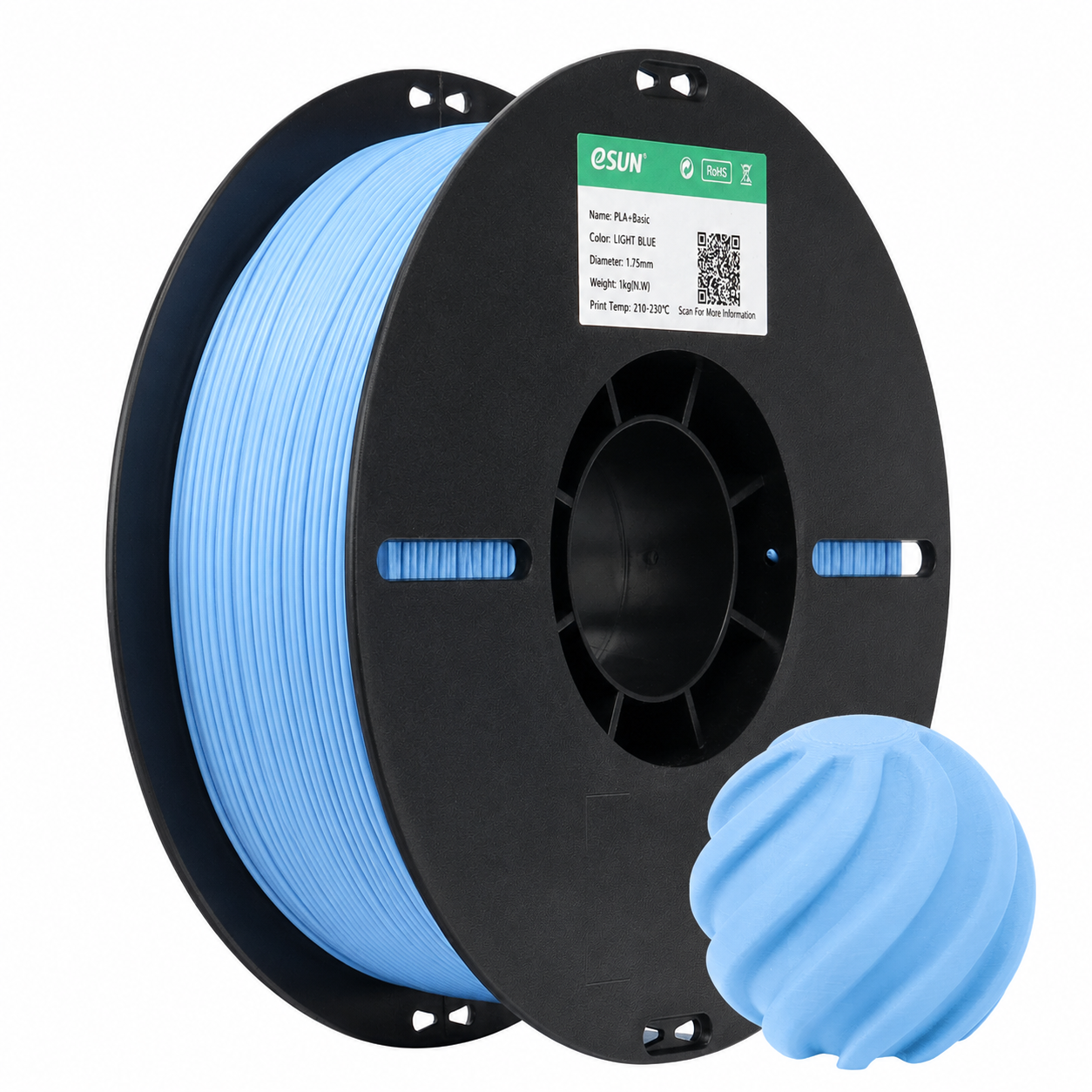 eSUN - PLA Basic - Bleu clair (Light Blue) - 1.75mm - 1kg