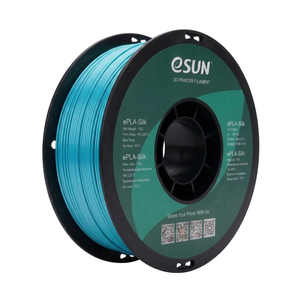 eSUN - PLA Silk - Cyan (Cyan) - 1.75mm - 1kg