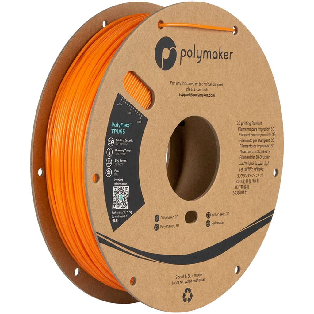 Polymaker - PolyFlex TPU95A - Orange (Orange) - 1.75mm - 1kg