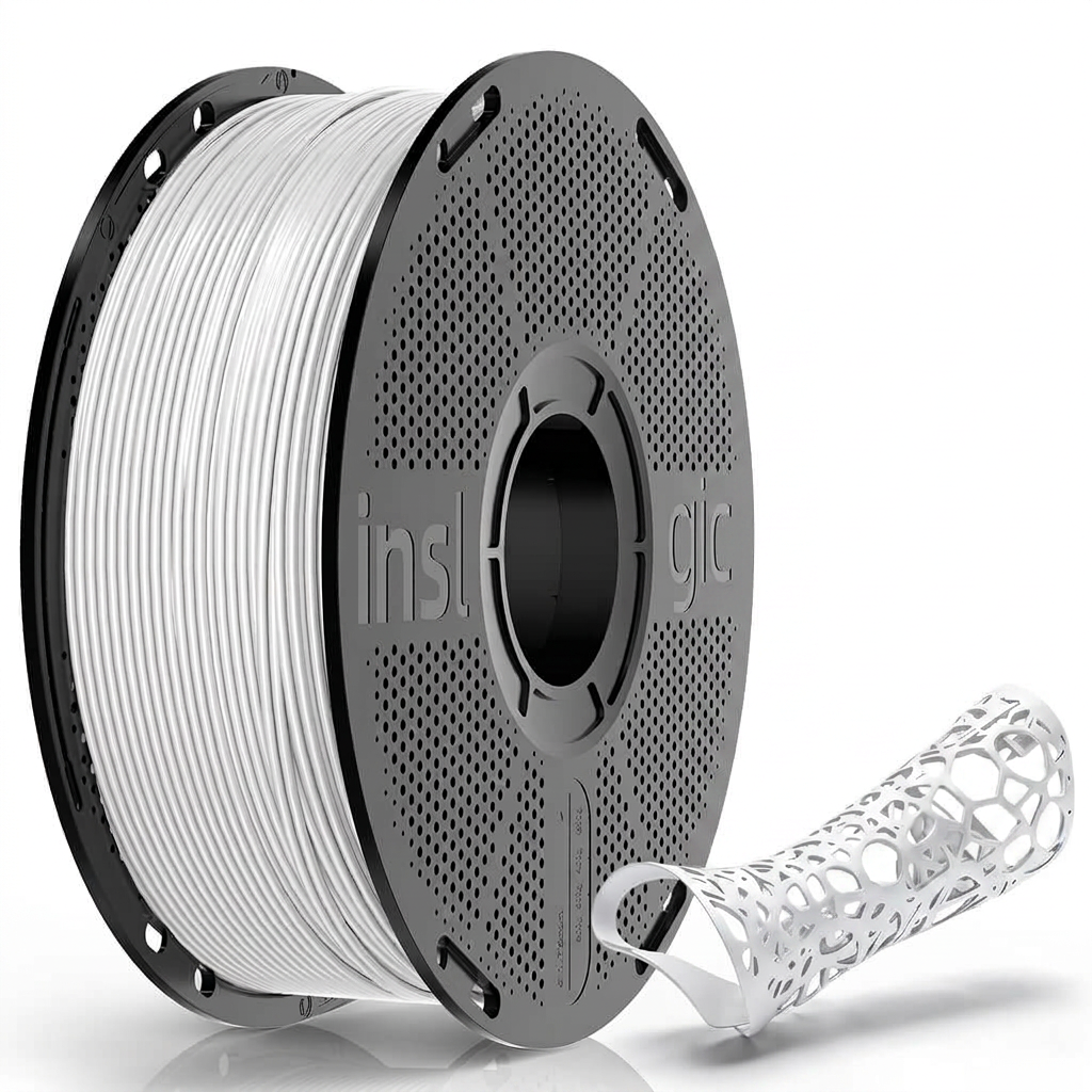 Inslogic - TPU 90A - Blanc (White) - 1.75mm - 1kg