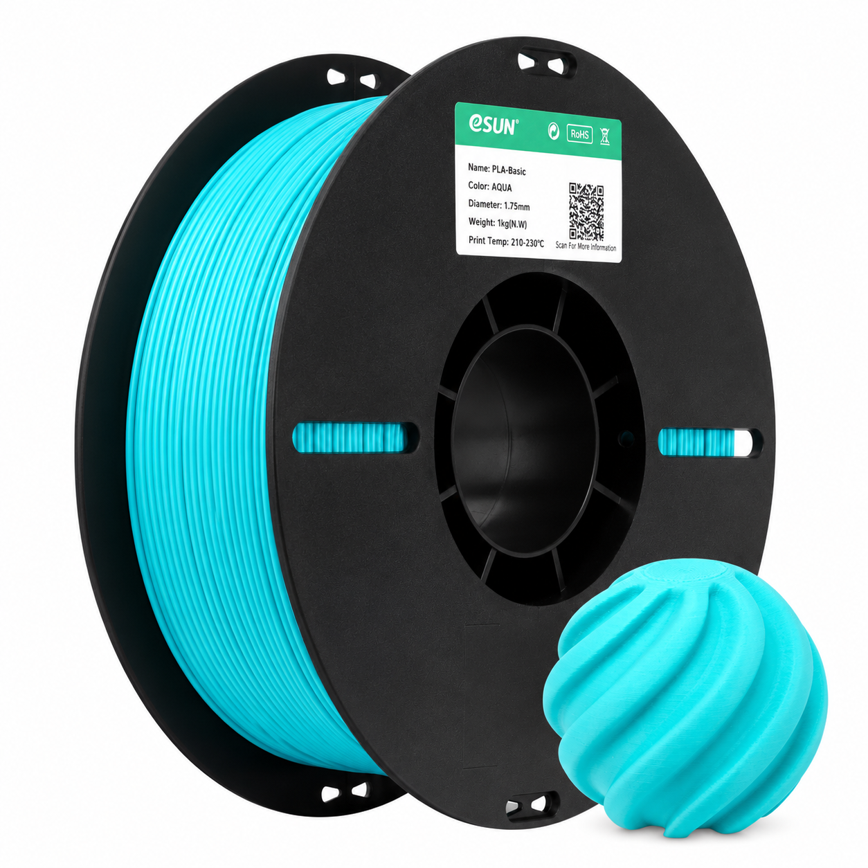 eSUN - PLA Basic - Aqua (Aqua) - 1.75mm - 1kg