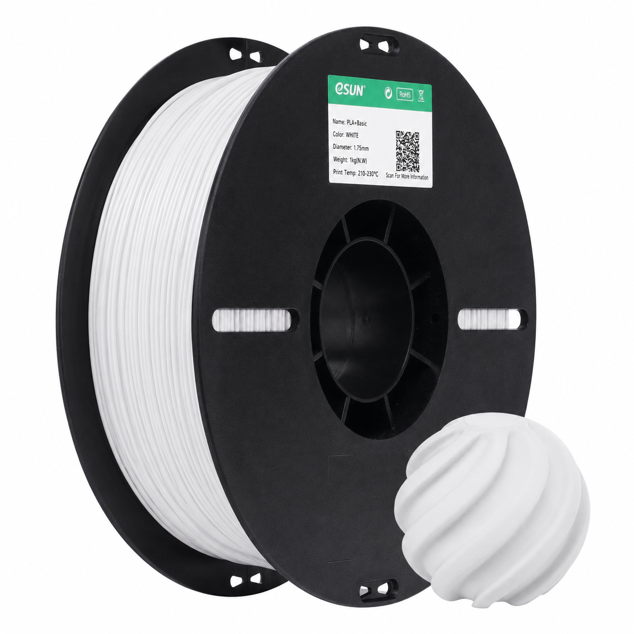 eSUN - PLA Basic - Blanc (White) - 1.75mm - 1kg