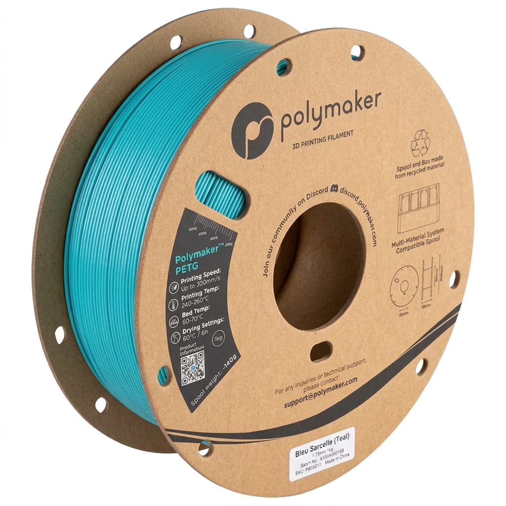 Polymaker - PETG - Bleu Sarcelle (Teal) - 1.75mm - 1kg
