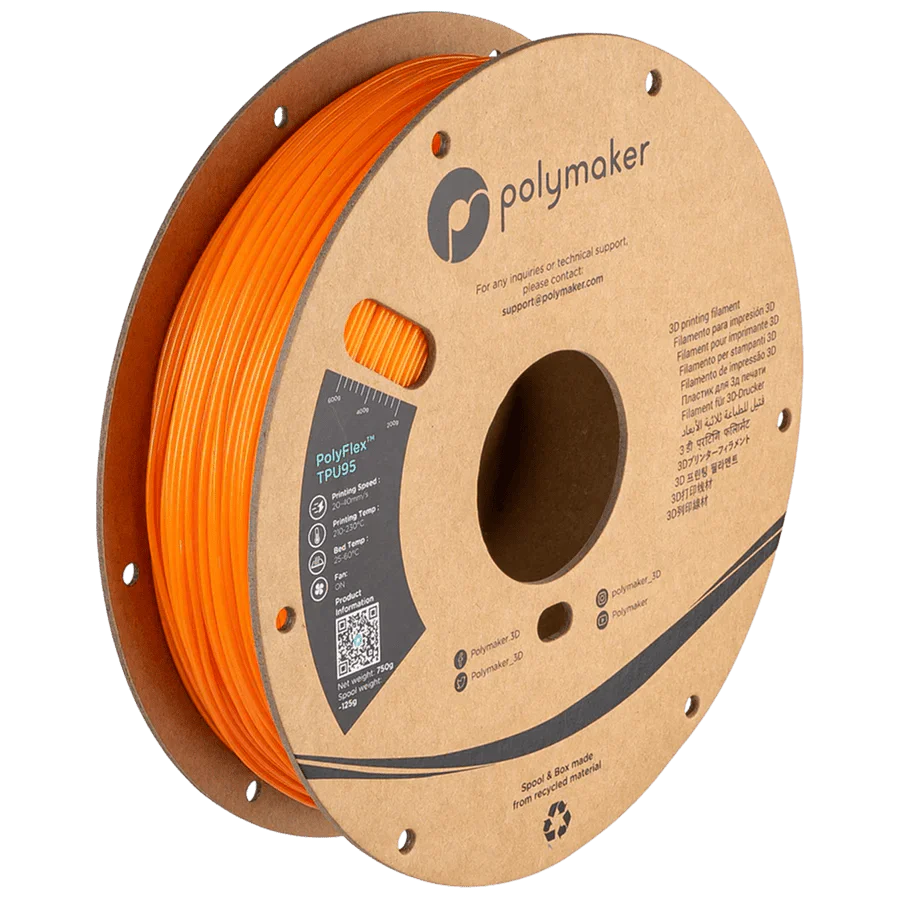Polymaker - PolyFlex TPU95A - Orange (Orange) - 1.75mm - 1kg