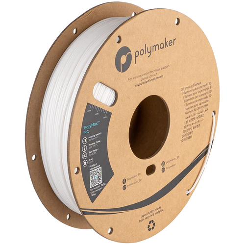 Polymaker - PolyMax PC - Blanc (White) - 1.75mm - 0.75kg